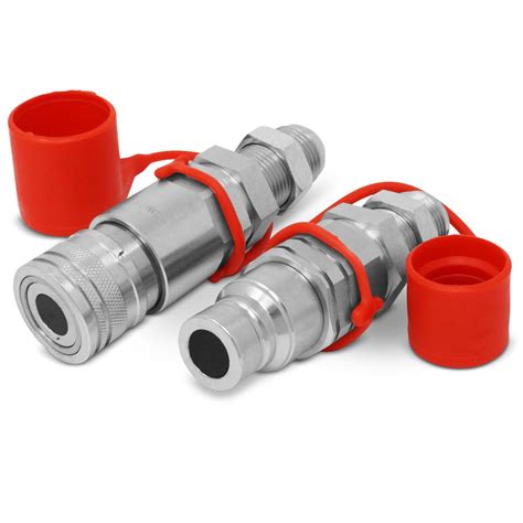 Summit Hydraulics Flat Face Hydraulic Quick Connect Coupler, 